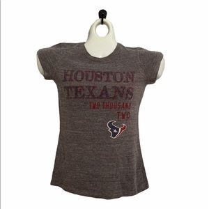 NFL Houston Texans striped sparkly slim t-shirt